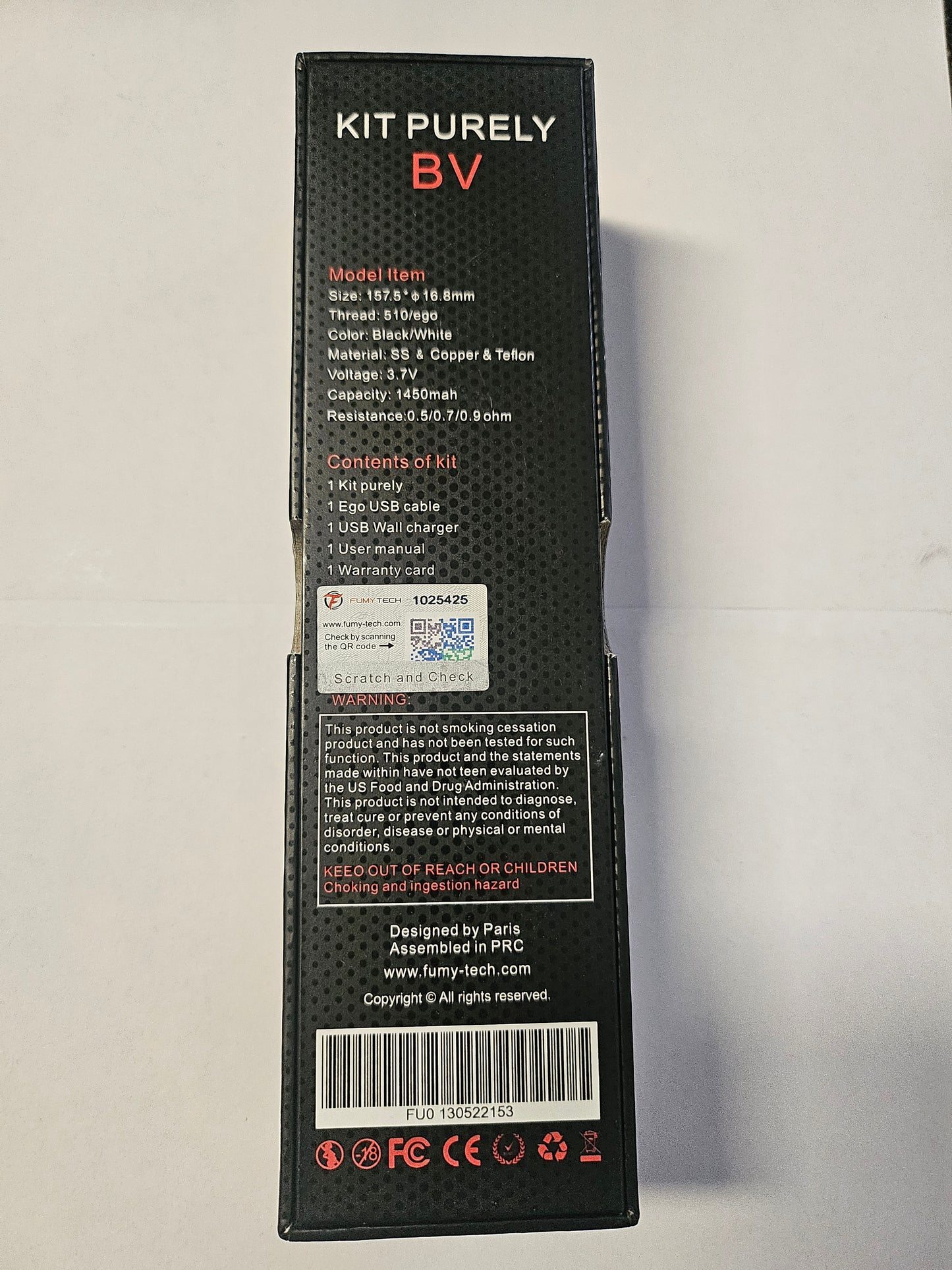 FumyTech Purely Kit Subohm mit 1450mAh