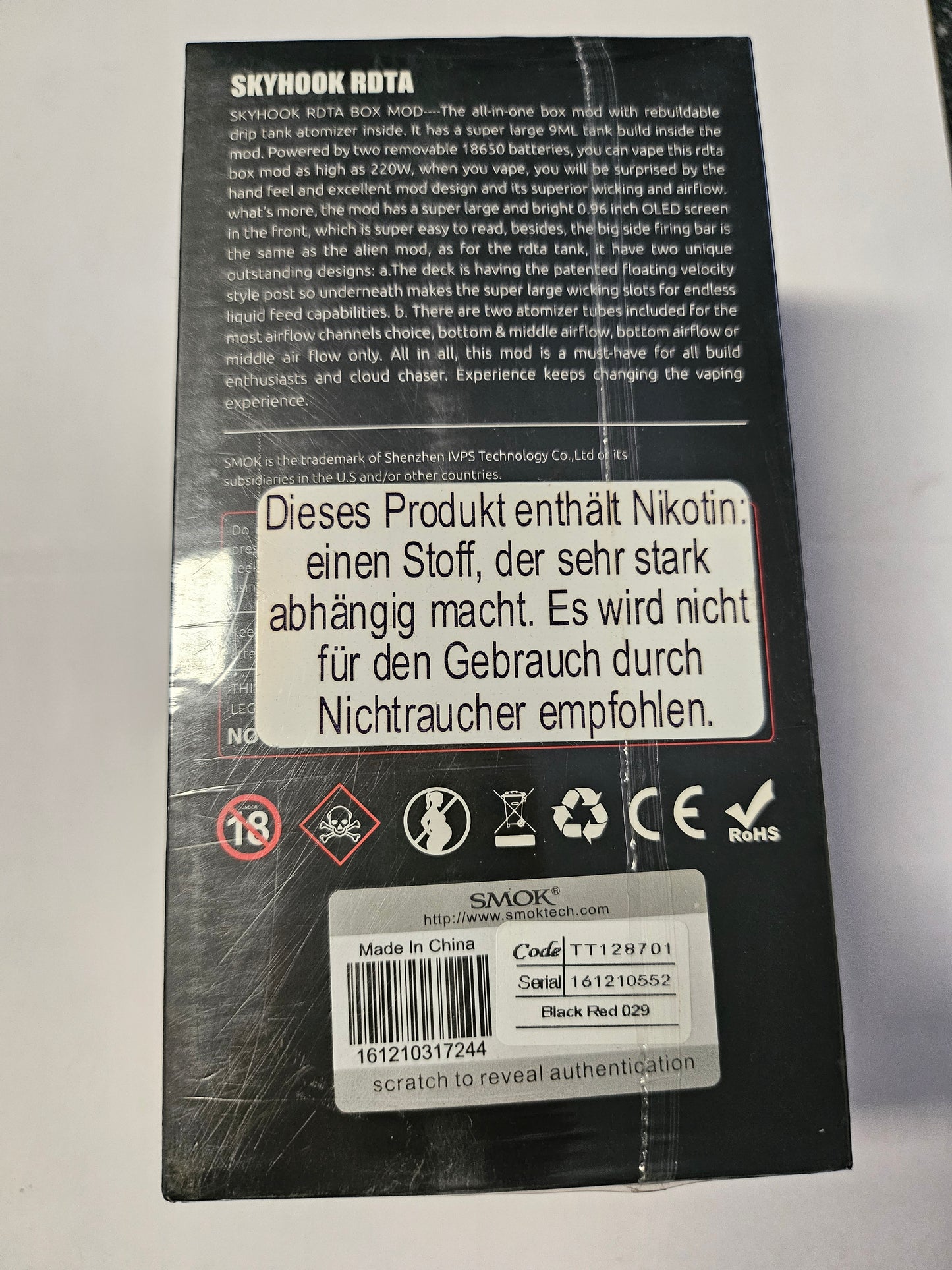 SMOK Skyhook RDTA 220W Full Kit rot