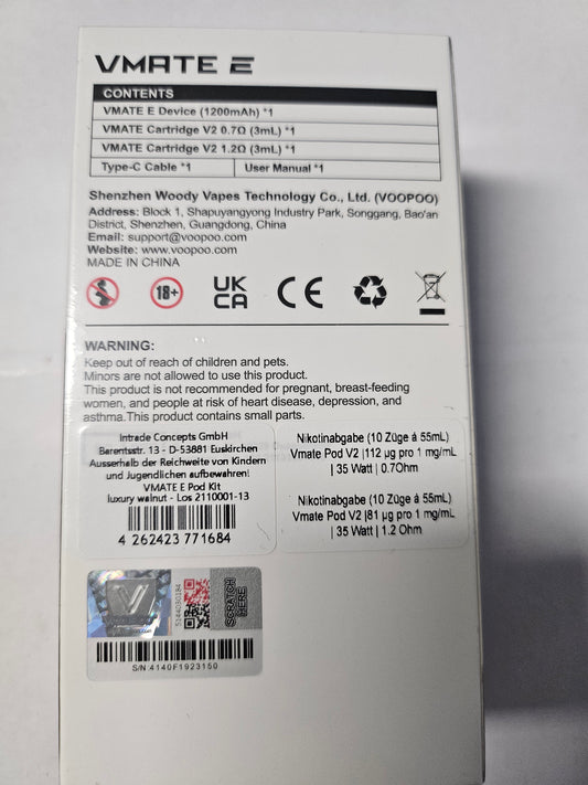 Voopoo VMATE E Pod Kit braun