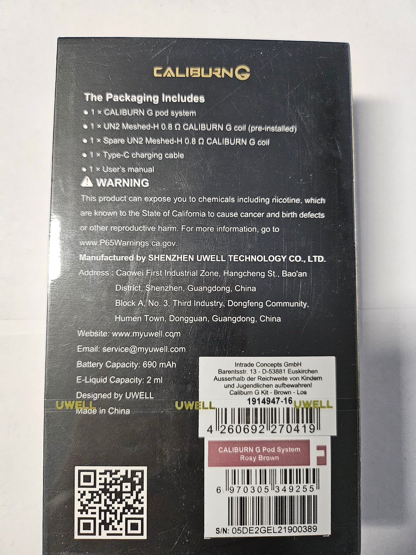 Uwell Caliburn G braun