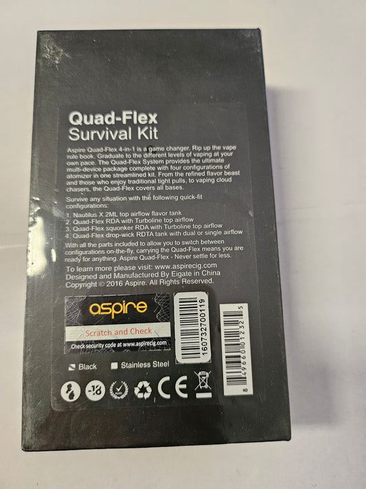 Aspire Quad-Flex Survival Kit