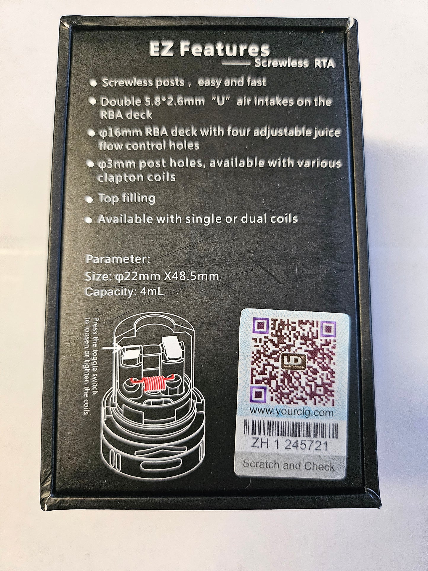 Kang Vape - EZ Tank black