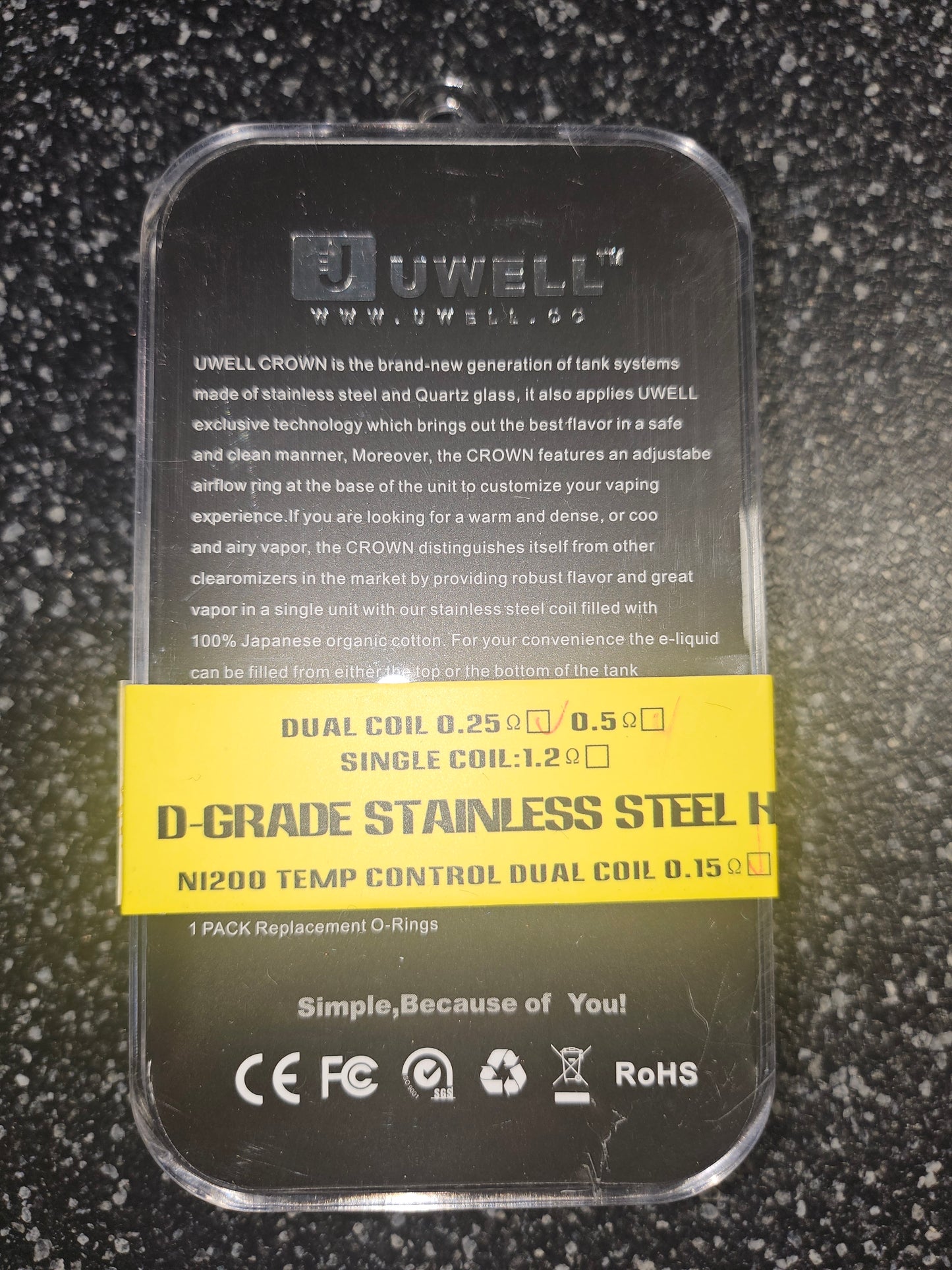 UWELL Crown Sub Ohm Tank Verdampfer - 4,0ml