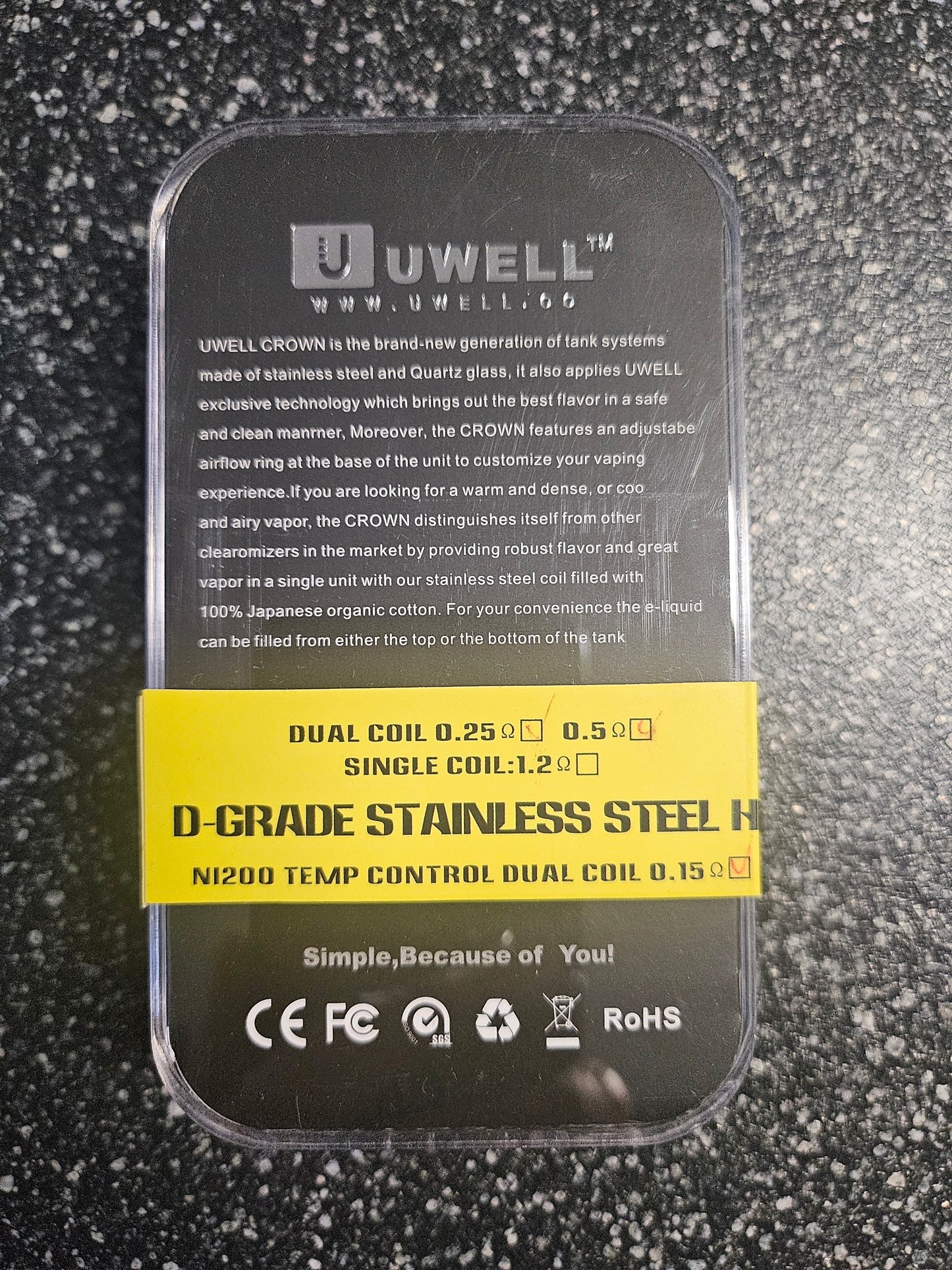 UWELL Crown Sub Ohm Tank Verdampfer - 4,0ml