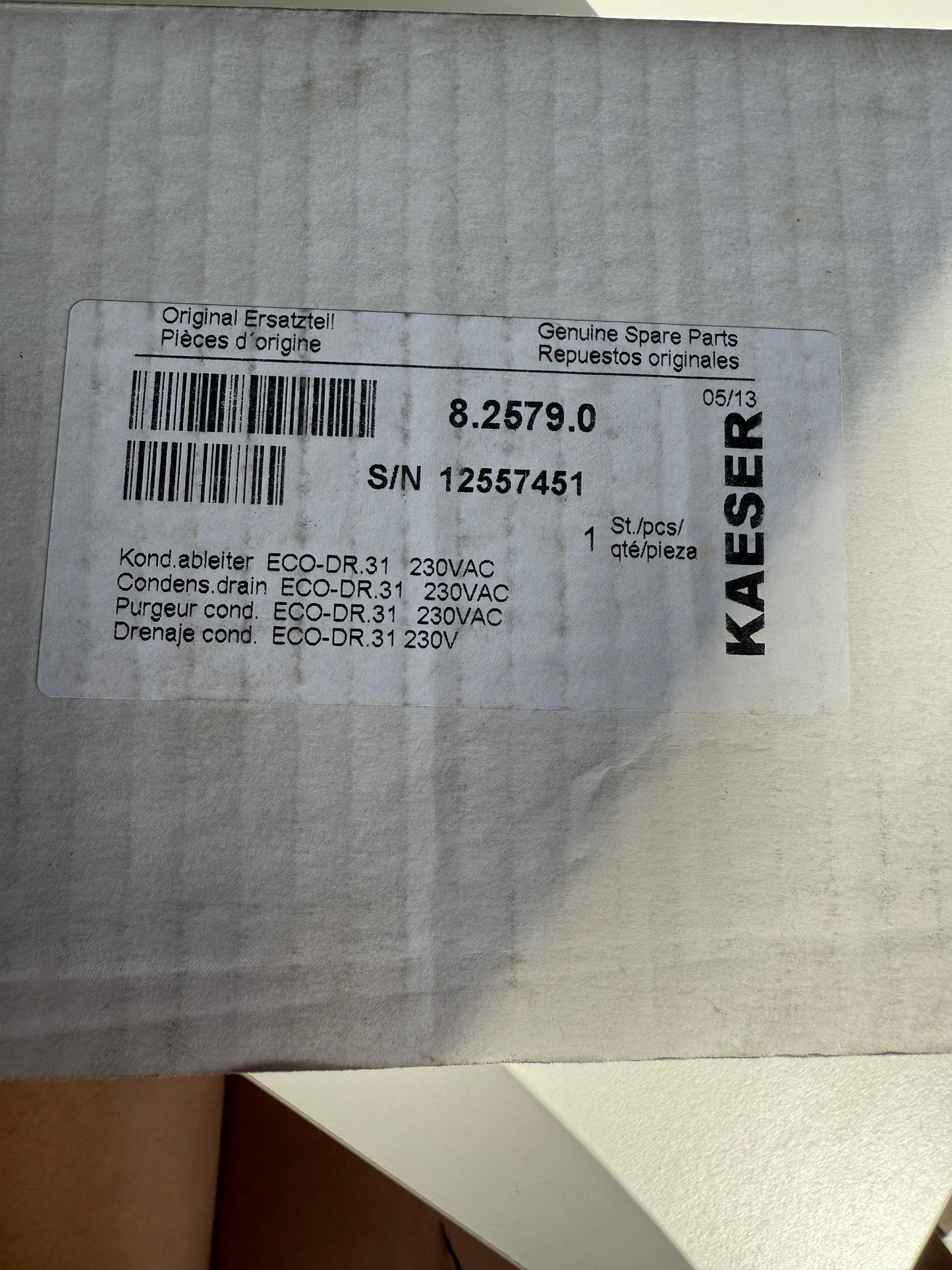 KAESER Steam trap model ECO-DRAIN 31 18-72VDC