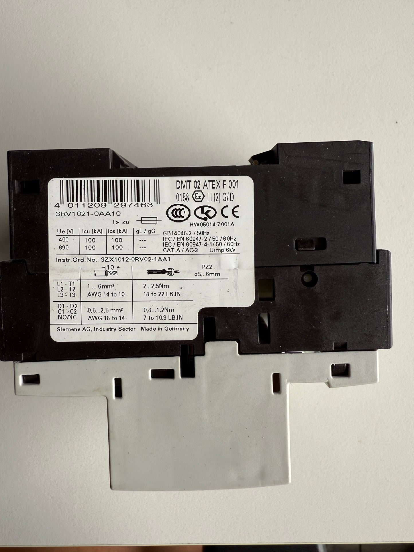 Siemens Sirius 3RV1021-0AA10