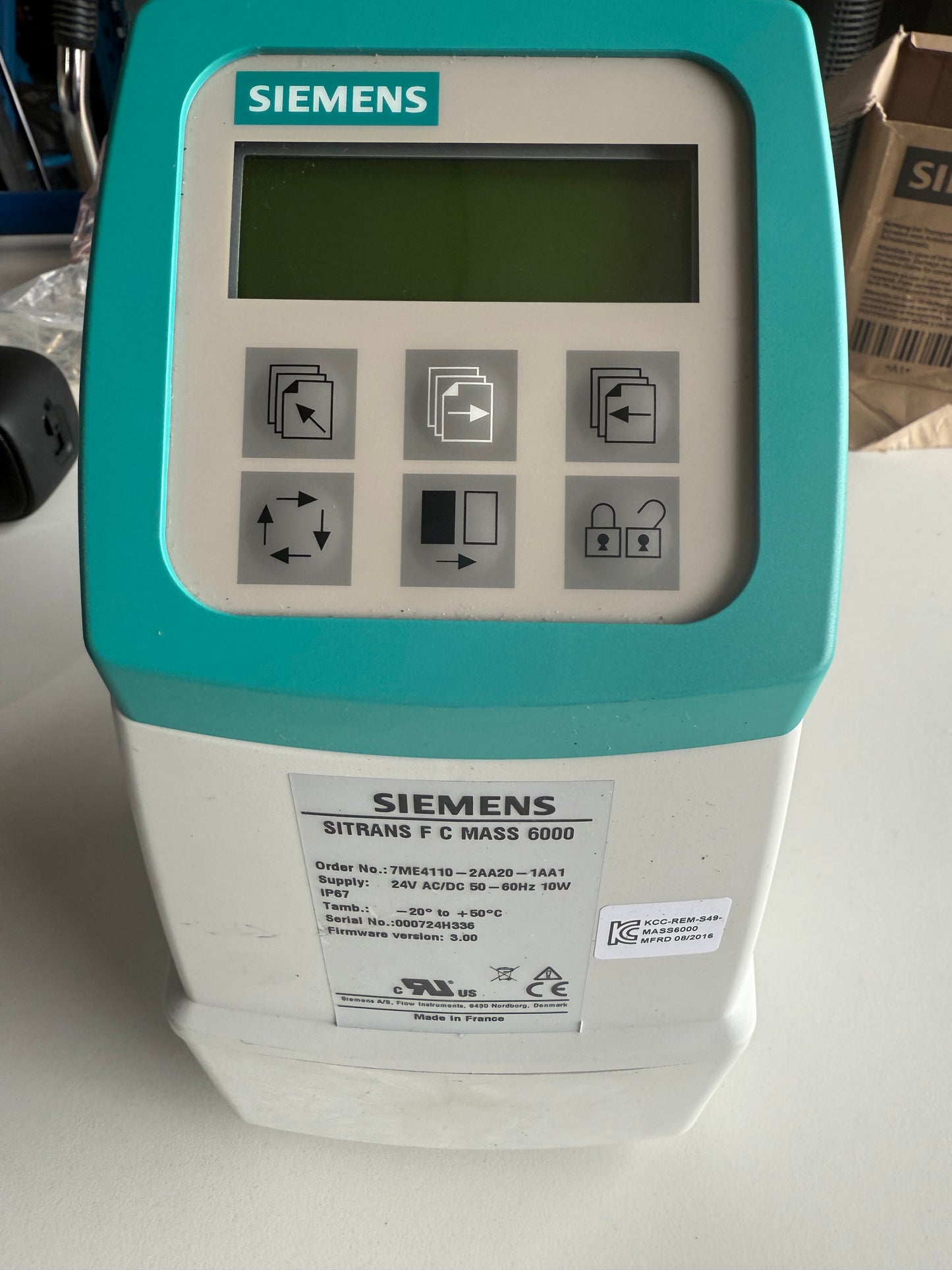 SIEMENS 7ME4110-2AA20-1AA1 MASS 6000, SITRANS F C