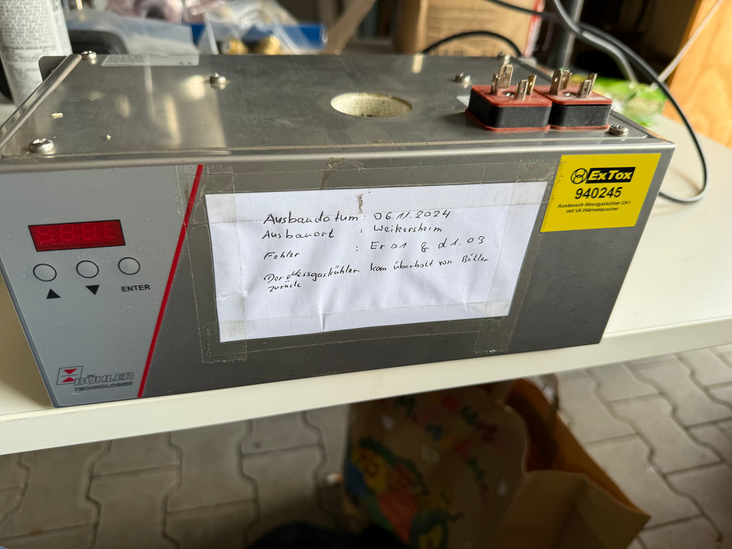 Bühler Messgaskühler (one heat exchanger pts) generalüberholt