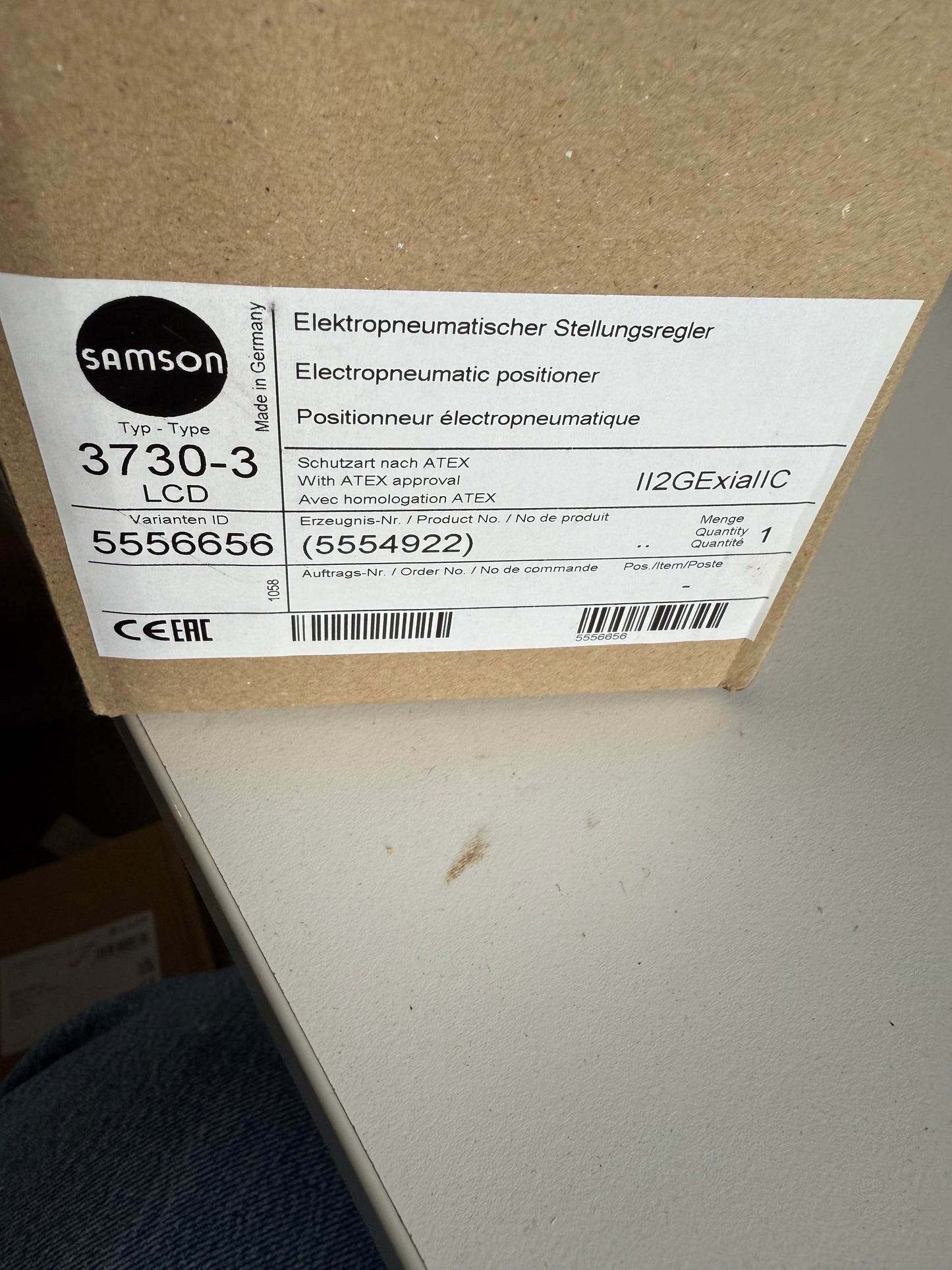 SAMSON Elektropneumatischer Stellungsregler