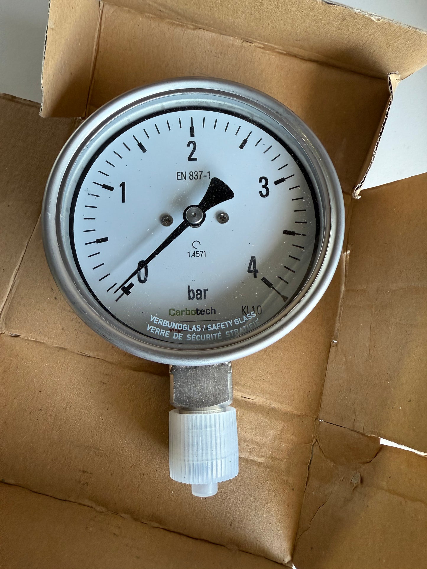 Carbotech Viessmann Manometer 0-40 bar PI 14.27.74