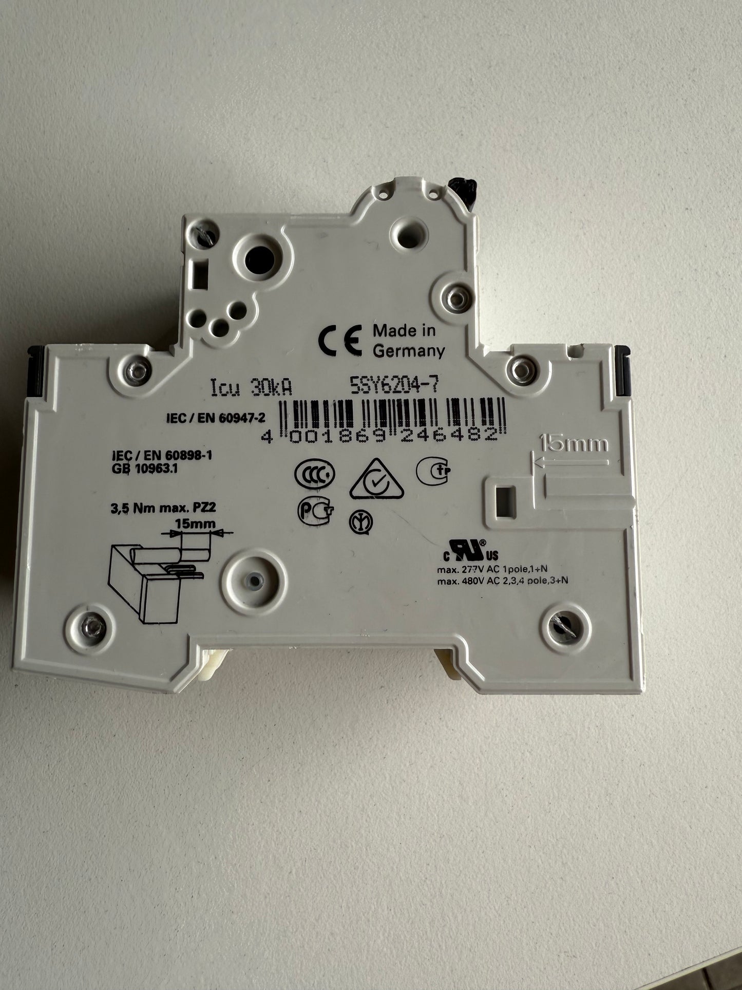 Siemens 5SY62047 5SY6204-7 Leitungsschutzschalter