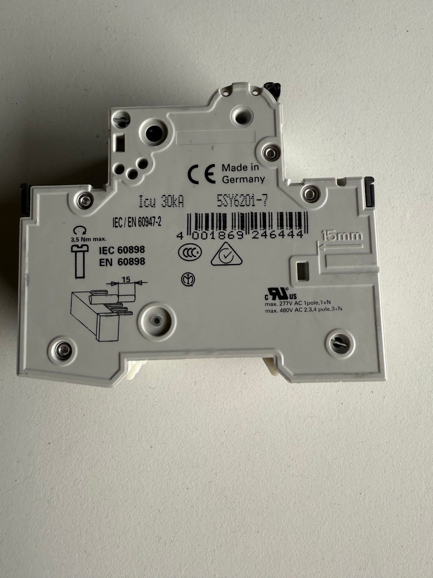 Siemens Leitungsschutzschalter 5SY6201-7