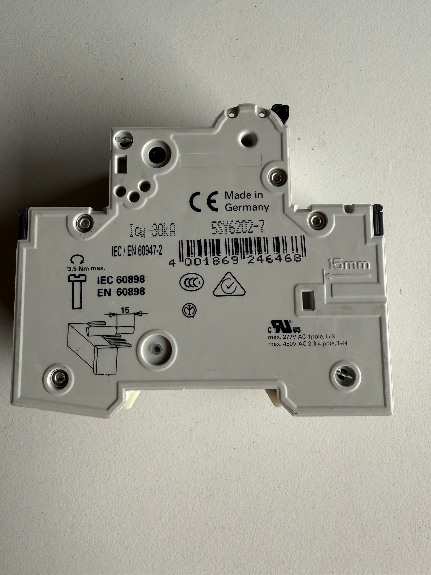 Siemens 5SY6202-7 Leitungsschutzschalter