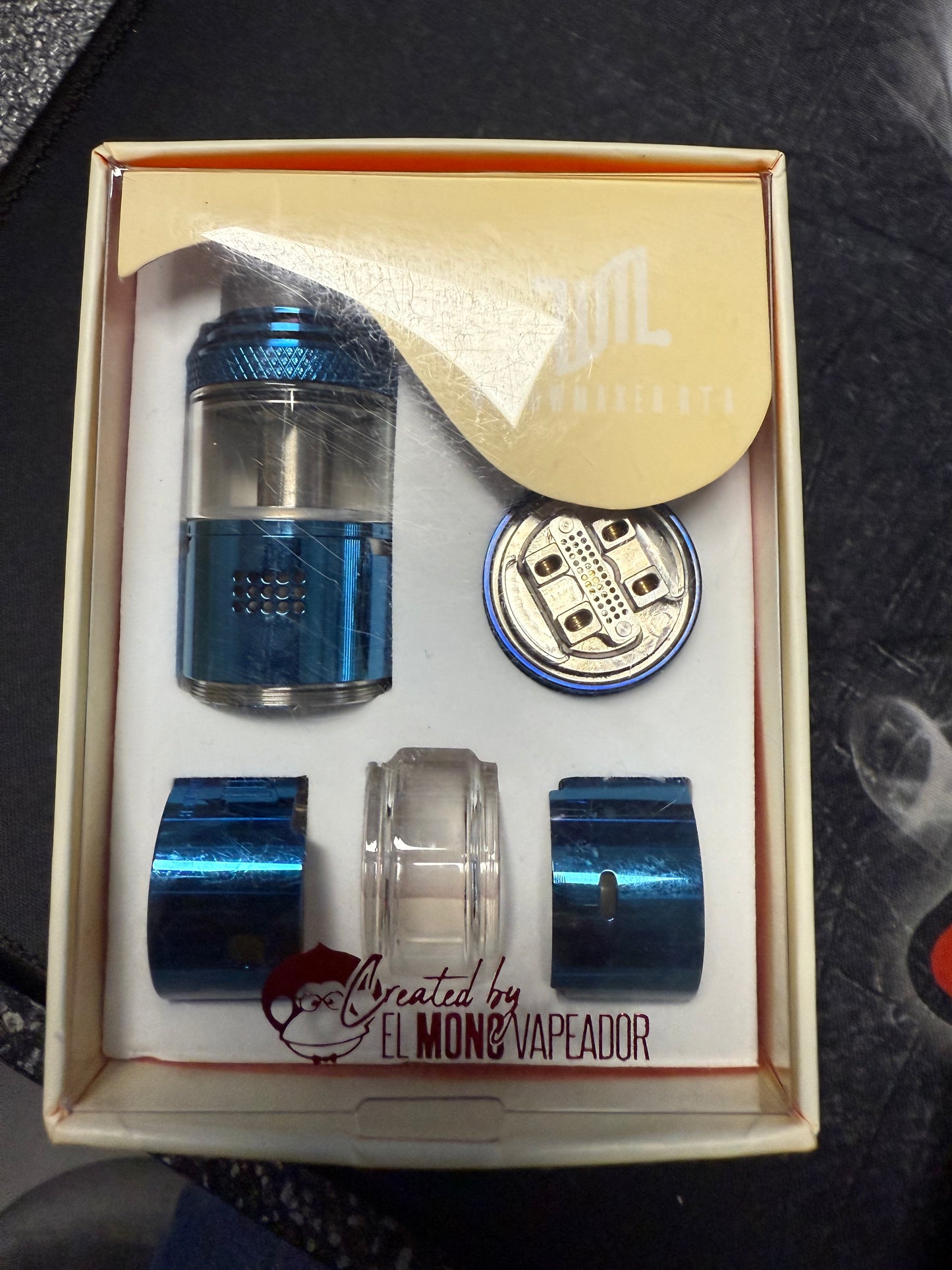 VandyVape Widowmaker 5ml/6ml RTA Verdampfer Tank Blau