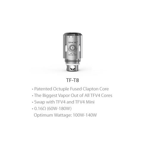 SMOK TFV4 TF-T8 Octuple Fused Clapton Coil