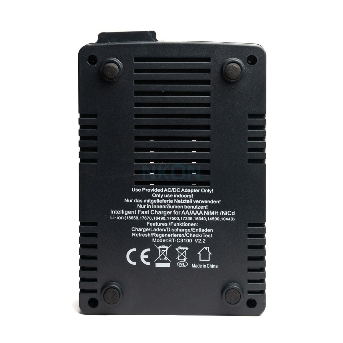 Opus Universalladegerät für Rundzellen BT-C3100 V2.2 für Li-Ion, NIMH, NiCd Akkus