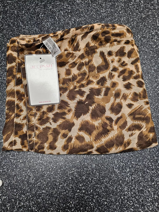 Trendiger Loopschal Farbe braun Gepard Trendiger Damen-Loop-Schal, Schlauchschal