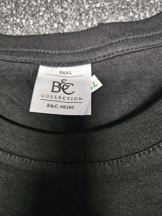 B&C T-Shirt #E190 (Nachfolger des Exact 190) Schwarz 3XL