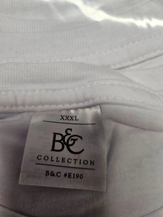B&C T-Shirt #E190 (Nachfolger des Exact 190) Weiß 3XL