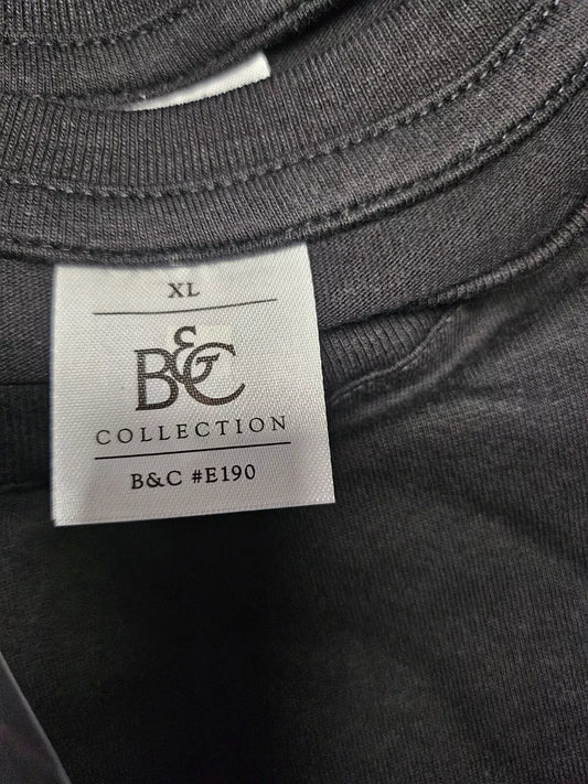 B&C T-Shirt #E190 (Nachfolger des Exact 190) Schwarz XL