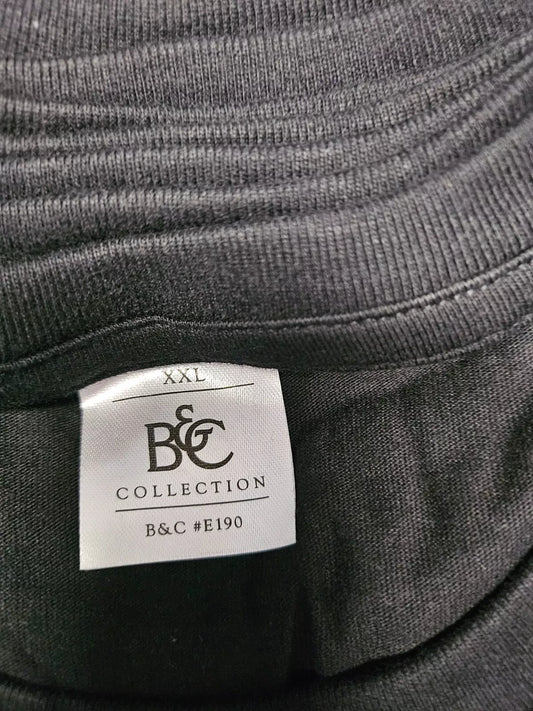 B&C T-Shirt #E190 (Nachfolger des Exact 190) Schwarz XXL 2XL