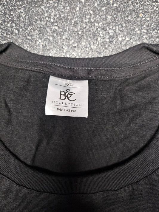 B&C T-Shirt #E190 (Nachfolger des Exact 190) Schwarz 4XL