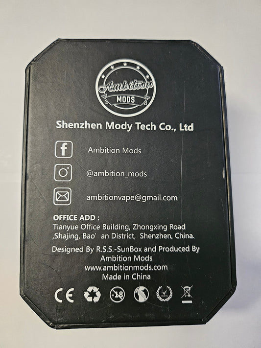 Ambition Mods Easy Side Box Mod Akkuträger yellow polished