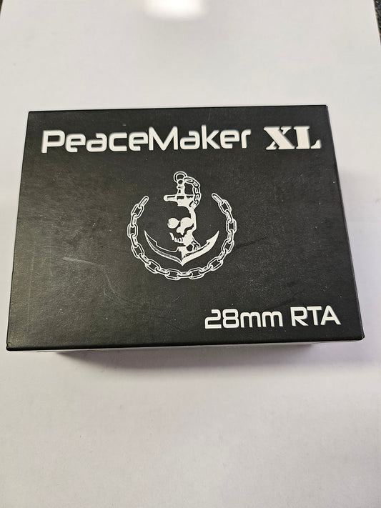 Squid Industries PeaceMaker XL RTA Selbstwickler Tank 28mm silber