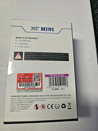 TESLA XT Mini 220W MOD Akkuträger lila