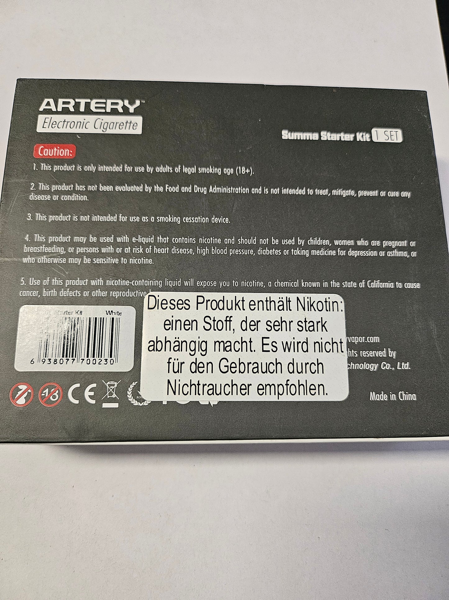 Artery Summa 70W TC Starter Set weiß