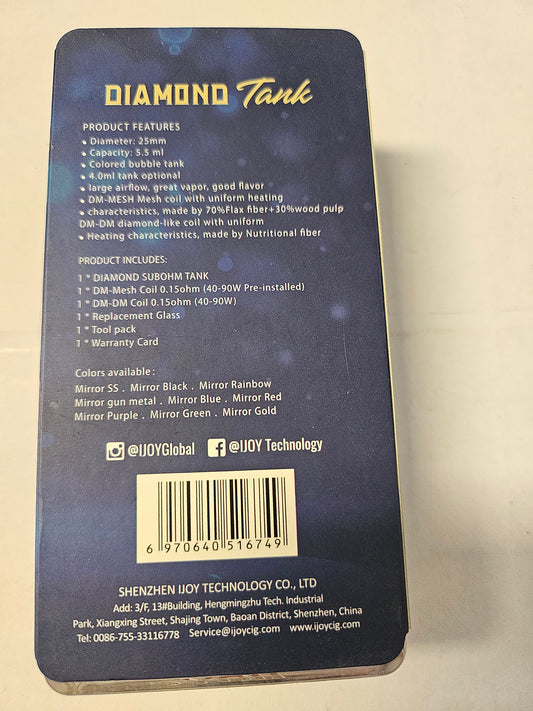 IJoy Diamond Subohm Tank mit 5.5 ml