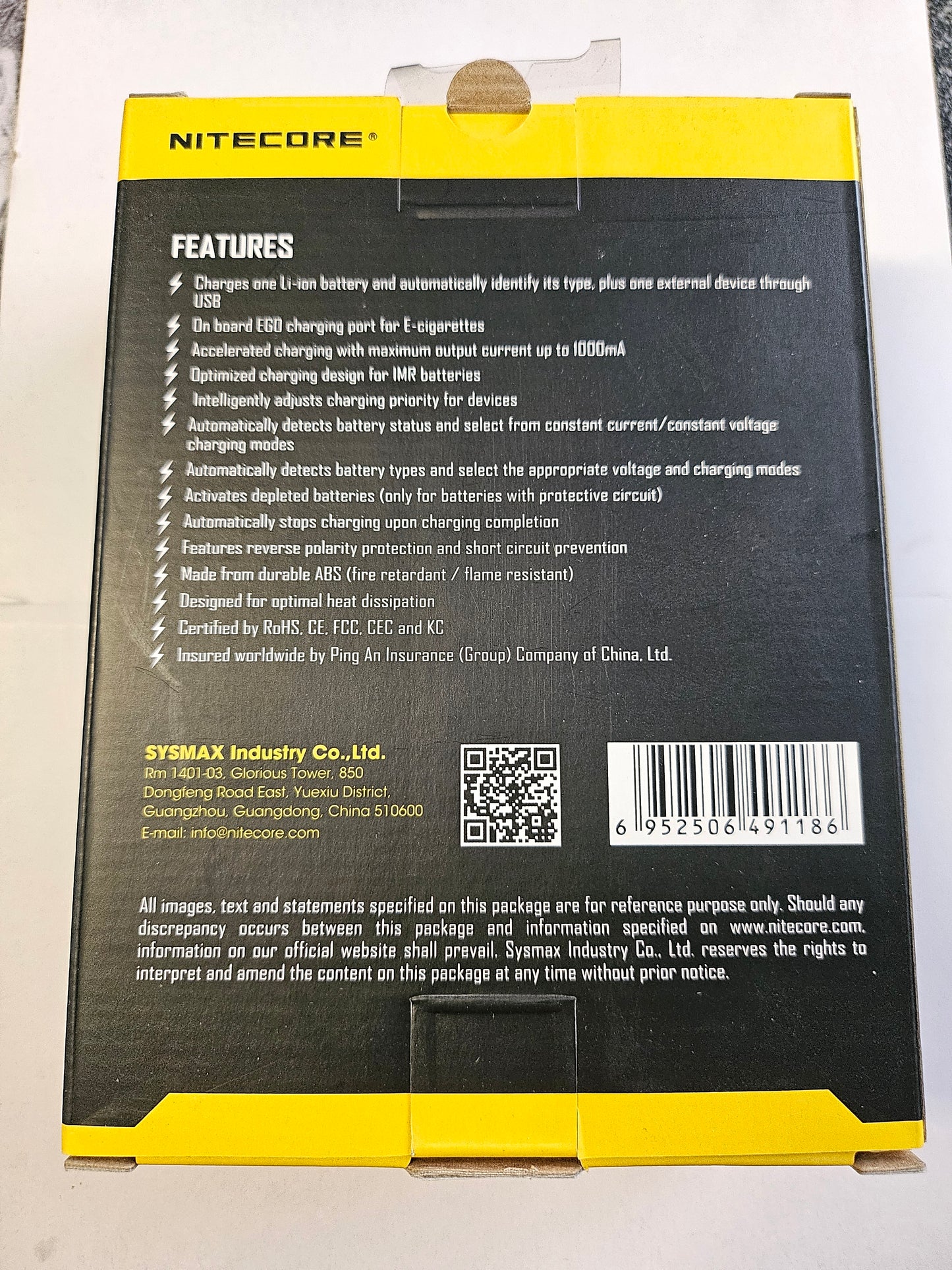 Nitecore Intellicharge i1 (1-Schacht Ladegerät)