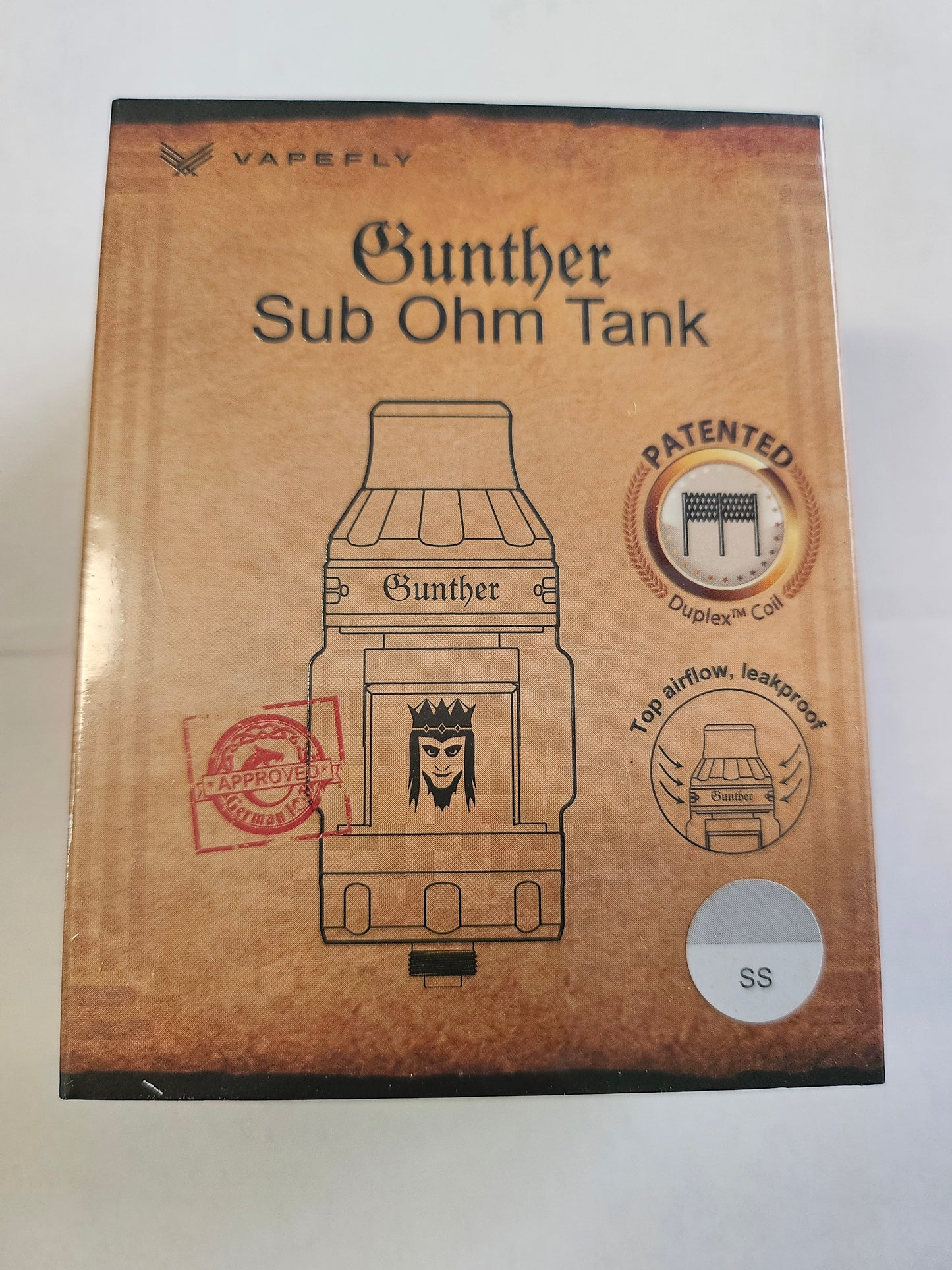 Vapefly Gunter Sub Ohm Tank silber