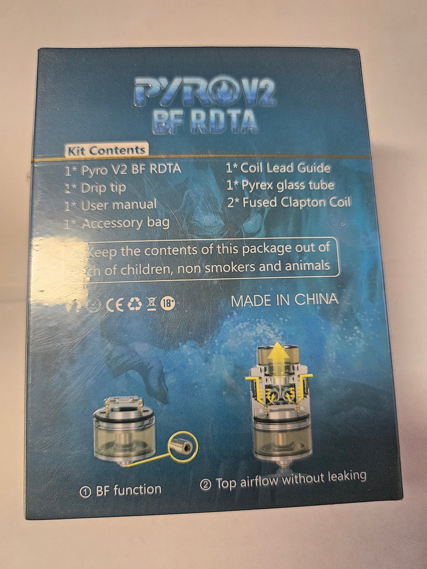 Vandy Vape Pyro V2 4ml RDTA Verdampfer Tank Rainbow