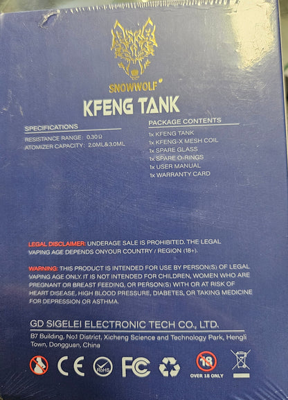 Snowwolf Kfeng Tank Verdampfer