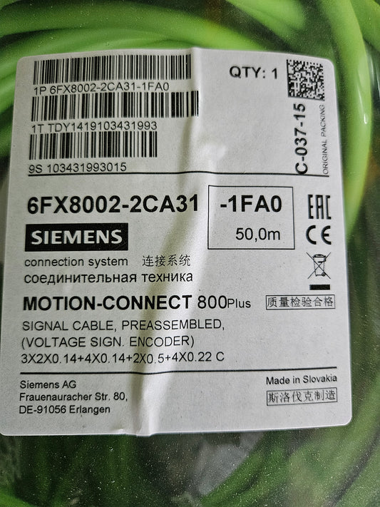 Siemens Signalkabel 6FX8002-2CA31-1FAO 50 Meter