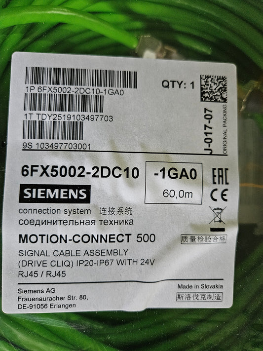 Siemens Signalkabel 6FX5002-2DC10-1GA0 60 Meter