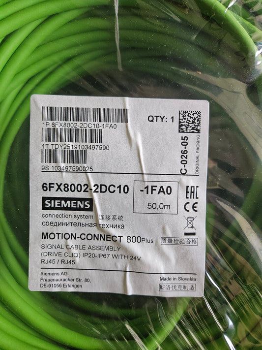Siemens Signalkabel 6FX8002-2DC10-1FAO 50 Meter