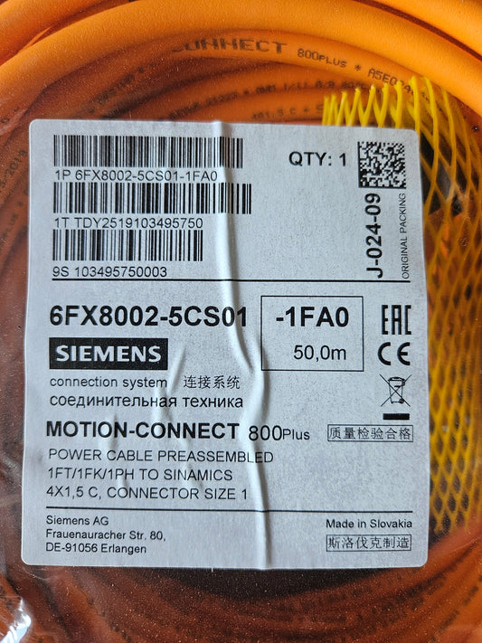 Siemens Signalkabel 6FX8002-5CS01-1FA0 50 Meter