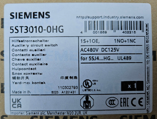 Siemens 5ST30100HG 5ST3010-0HG Hilfsschalter