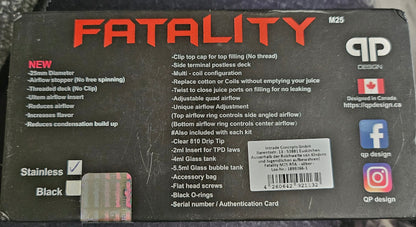 QP Fatality M25 Verdampfer silber