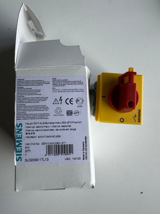 Siemens 3LD Trennschalter 4-polig 16A DIN-Schiene SENTRON  3LD2030-1TL13