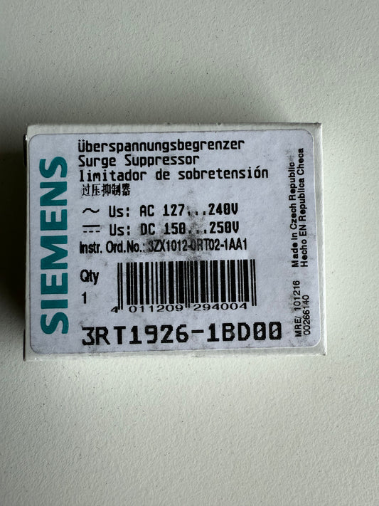 Siemens 3RT1926-1BD00 Varistor 127...240V AC / 150...250V DC
