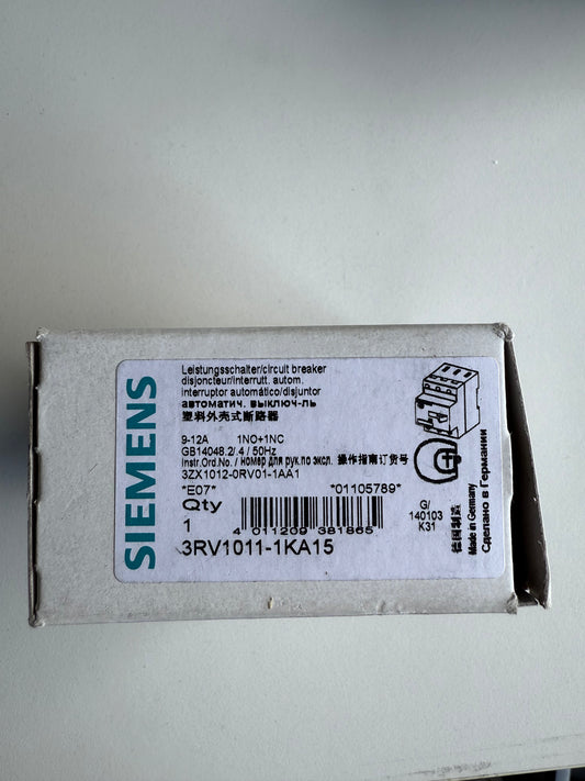Siemens 3RV1011-1KA15 Leistungsschalter