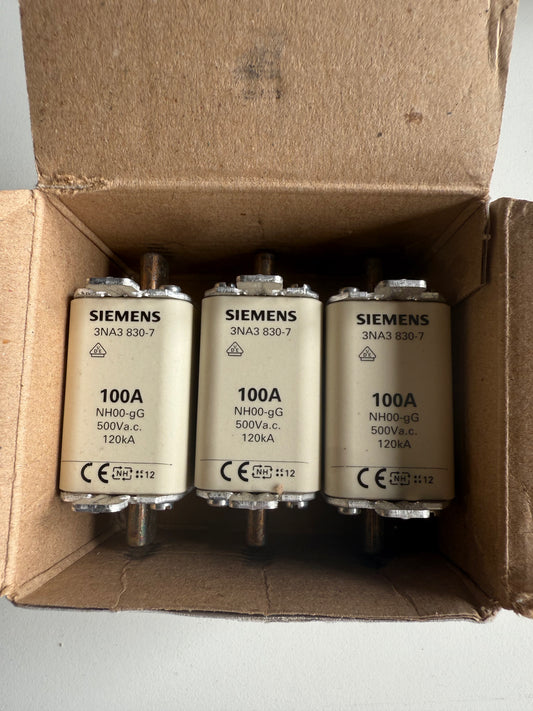 Siemens Dig.Industr. NH-Sicherungseinsatz 3NA3830-7 VE 3