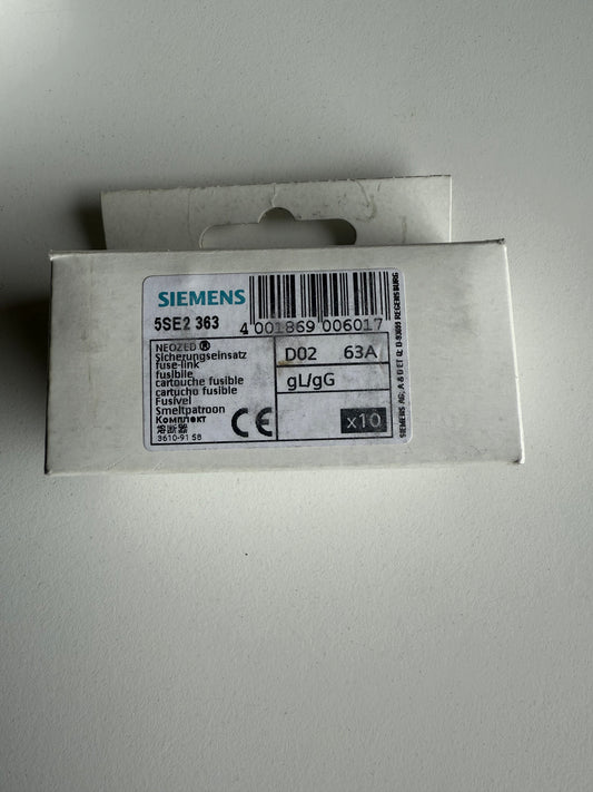 Siemens NEOZED-Sicherungseinsatz 5SE2363 VE 10