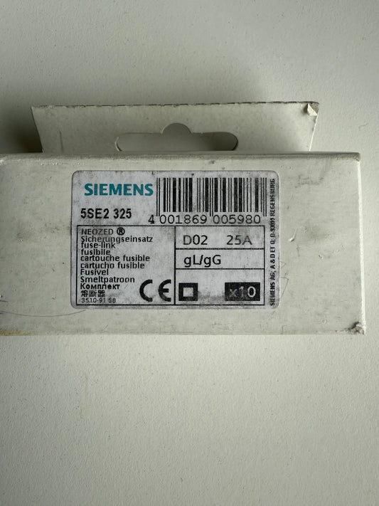 Siemens NEOZED-Sicherungseinsatz 5SE2325 VE 10