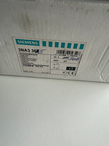 Siemens 3NA3365 Sicherungseinsatz Sicherungsgröße = 3 500 A 500 V 3 St.