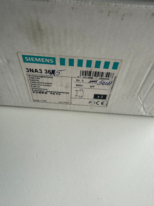 Siemens 3NA3365 Sicherungseinsatz Sicherungsgröße = 3 500 A 500 V 3 St.