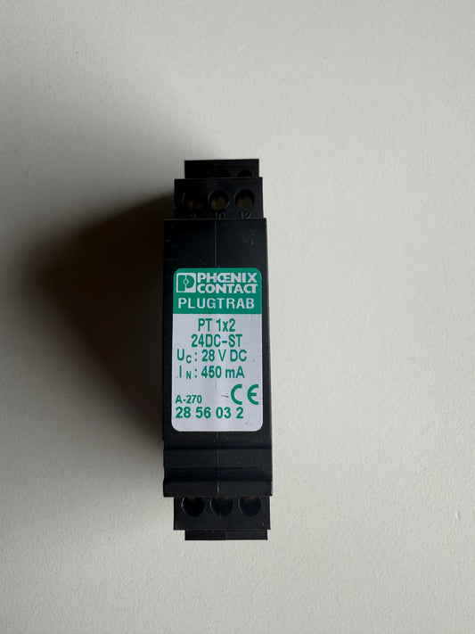 Phoenix Contact Plugtrab Basiselement PT 1x2-24DC-ST 28 56 03 2 mit Sockel